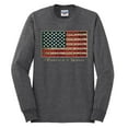 thumbnail image 2 of Wild Bobby, American Game Flag Baseball Bat Ball, Sports, Men Long Sleeve Shirt, Heather Black, Small, 2 of 3