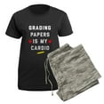 thumbnail image 5 of CafePress - Grading Papers Is My Cardio Women's Dark Pajamas - Women's Short Sleeve Print T-Shirt and Pants Dark Cotton Pajama Set, 5 of 7