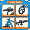 thumbnail image 3 of 24V Kids Electric Dirt Bike, 300W Super Power Motor, 12.43 MPH Max Speed, 16" Pneumatic Tires, Adjustable Seat, Power Display, Powered Ride On Motorcycle for Boys Girls Ages 5-12 Years Old (Blue), 3 of 7