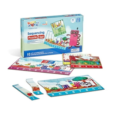 hand2mind Numberblocks® Sequencing Puzzle Set, Sequencing Number Puzzles, Math Puzzles