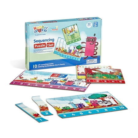 hand2mind Numberblocks® Sequencing Puzzle Set Sequencing Number Puzzles Math Puzzles