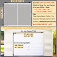 thumbnail image 2 of Garage Door Mesh Screen Kit 8x7 FT White - Retractable Magnetic Net Screen Door for 1 Car Garage 8x7ft, Durable Fiberglass Mesh Blocks Bugs & Enhances Privacy - Great for Patio Porch Outdoor, 2 of 4