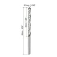 thumbnail image 2 of Uxcell Carbide Spiral Flute Straight Shank Twist Drill Bit for Stainless Steel Metal 3.5mm, 2 of 5