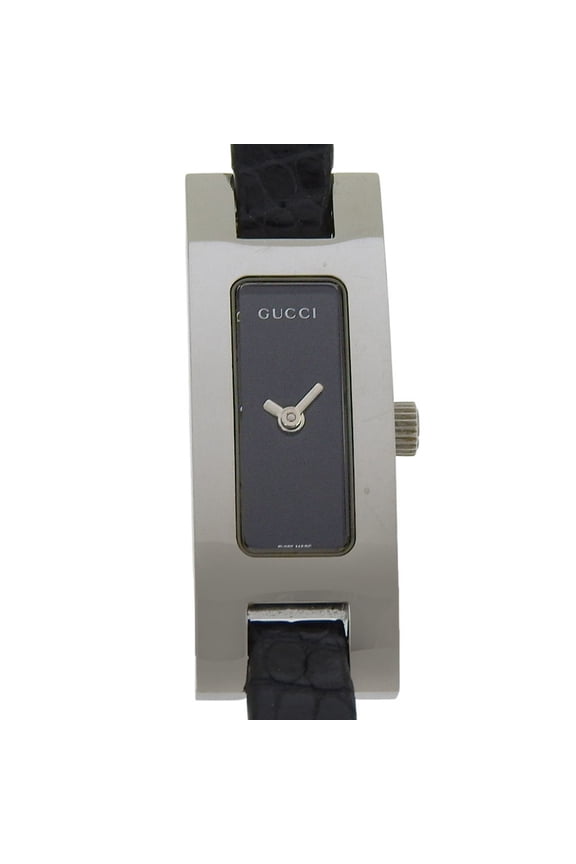 Pre-Owned Gucci 3900L Women's Watch, Stainless Steel and Leather, Quartz Movement, Analog...