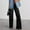 *Black, variant on ClodeEU Women's High Waisted Straight Leg Jeans With Pockets,Trendy Long Denim Pants Blue,Womens Plus L