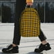 thumbnail image 2 of Easygdp Retro Yellow and Black Houndstooth Mochila Ligera de 15 Pulgadas para Estudiantes, Mochila Cómoda para la Escuela y Viajes, Correas Ajustables, 2 of 6