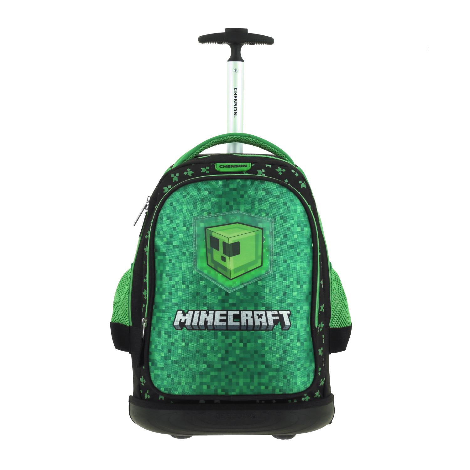 Mochila con Ruedas grande Chenson Minecraft Verde LIM Bodega Aurrera en linea