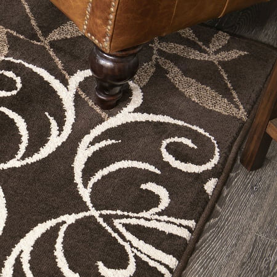 Better Homes & Gardens Iron Fleur Area Rug, Brown, 3'11" x 5'5" - image 4 of 10
