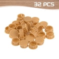 thumbnail image 3 of Uxcell 32Pcs Plastic Hole Plugs, Flush Type Panel Hole Plugs Insert End Caps for Locking Hole Furniture Cabinet 22mm Orange, 3 of 6