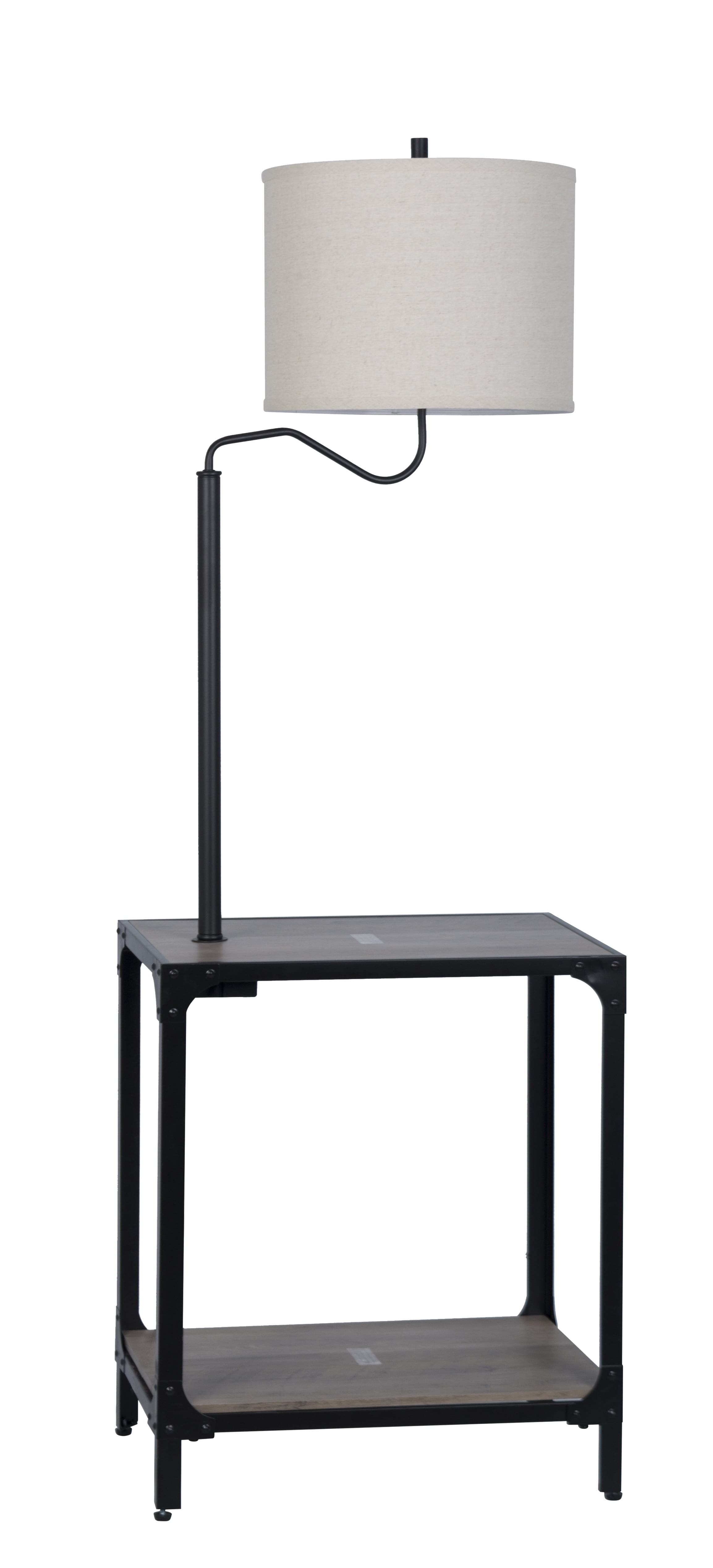 End Table Floor Lamp With Usb Port, Hometrends End Table Floor Lamp With Usb Port