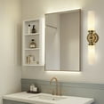 thumbnail image 3 of Minimalistt Double Tube Antique Brass Metal with Milk Glass Shade Vanity Light, Contemporary Wall-Mounted Sconce, Hand-polished Wall Light, Indoor Sconce beside Mirror, for Bathroom, Living Room, 3 of 9