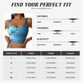 thumbnail image 6 of Vsdgher Butterflies And Waterlily In Water Print Women Sleeveless Athletic Tank Top Built-in Bra Camisole Sports Vest for Yoga Running Fitness Exercise with Removable Pads, 6 of 8