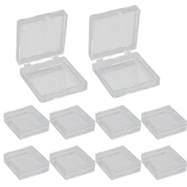 Caja de almacenamiento para uñas postizas, 10 unidades transparente
