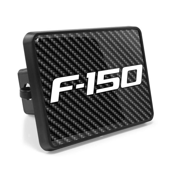 Ford F-150 2009-2014 UV Graphic Carbon Fiber Look Metal Face-Plate on ABS Plastic 2 inch Tow Hitch Cover