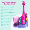 thumbnail image 4 of Kid's Electric Toothbrush Set & Replacement Heads 2 Pack - Prancy The Pony, 4 of 8