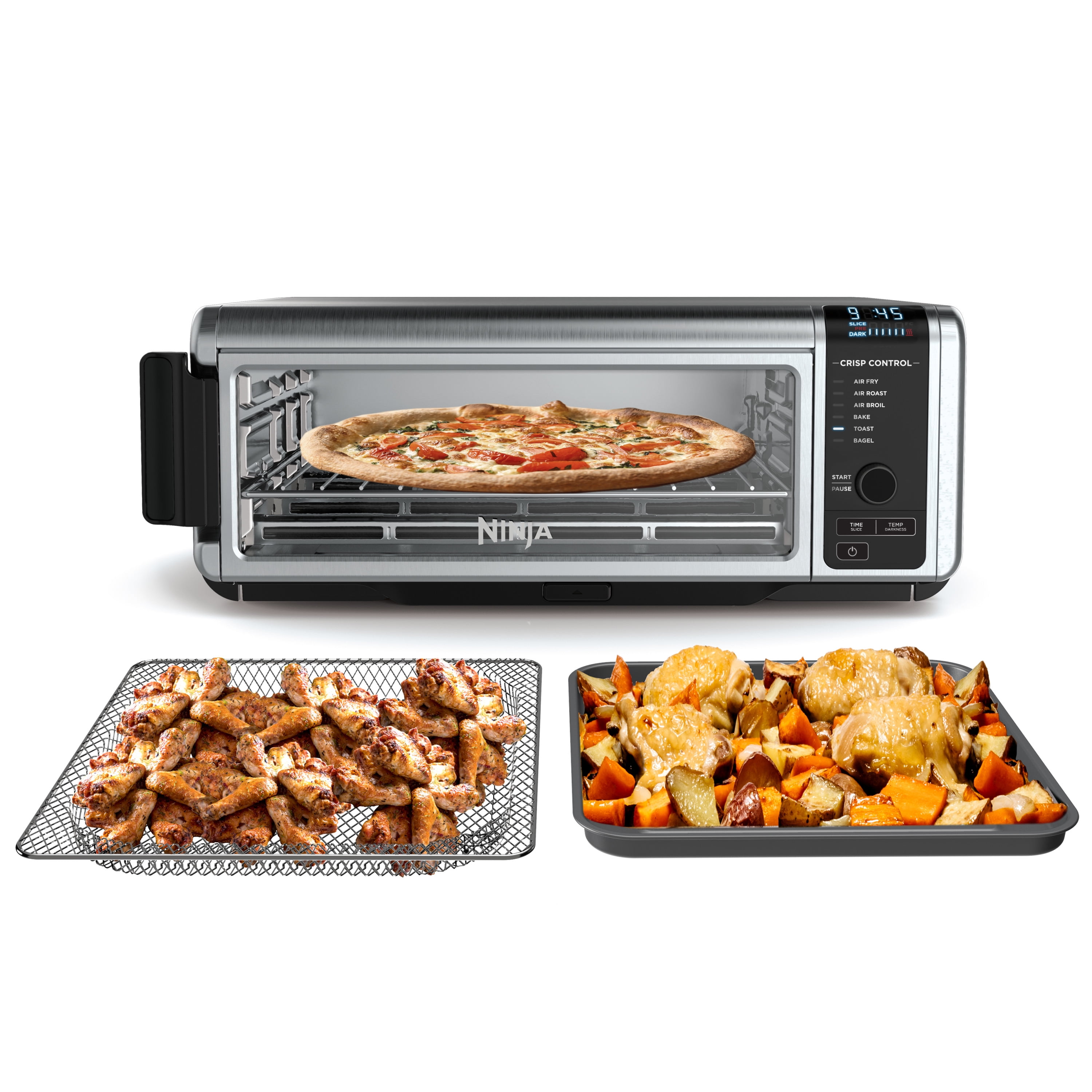 Ninja Foodi 6-in-1 Digital Air Fry, Large Toaster Oven, Flip-Away, SP080