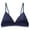 Blue, variant on 2 Pack Womens Bras No Underwire Solid Ice Silk Seamless Back Wireless Triangle Bralettes Cup Underwear,Red,S