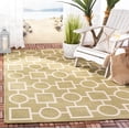 thumbnail image 2 of Safavieh Courtyard Archimedes Geometric Indoor/Outdoor Area Rug, Green/Beige, 8' x 11', 2 of 9