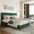 thumbnail image 3 of TEQIN Platform Bed Frame, Modern Bed Frame with Upholstered Headboard and Strong Metal Slats Support, No Boxing Spring Needed, Easy Assembly, 3 of 7