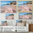 thumbnail image 4 of Designart "Sandy Beach in Pink Hues II" Landscapes Floater Framed Canvas Wall Art, 4 of 7