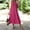 Midi Dresses for Summer-Hot Pink#41, variant on Guieoi Summer Dresses for Women Plus Size for Beach Vacation V-Neck Solid Color Midi Dress Green S