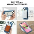 thumbnail image 4 of SaniMore for iPhone 13 6.1" Magnetic Case Support Wireless Charging, Soft Silicone & Hard Plastic Frame Built-in 36 Grain N52 Magnets Heavy Duty Full Body Protective Shell, Deep Blue, 4 of 7