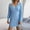 Blue, variant on symoid Long Dresses for Women- Autumn and Winter V-neck Rise Bag Hip Knitted Sweater Dress White S