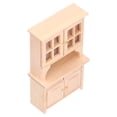 thumbnail image 3 of Armario de casa de muñecas, gabinete de casa de muñecas 1:12 Muebles de casa de muñecas de madera Gabinete de casa de muñecas de madera Funcionamiento suave, 3 of 12