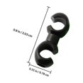 thumbnail image 2 of GOOHOCHY 12Ud Clips De Cable Para Reutilizables Con Gancho Giratorio Negro, 2 of 8