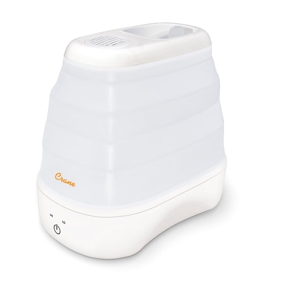 1 Gal. Warm Mist Collapsible Humidifier, White, Top Fill for Medium Room up to 500 sq ft