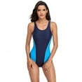 thumbnail image 3 of EFINNY Women's One Piece Swimsuit Athletic Training Sports Exercise Swimwear, 3 of 8