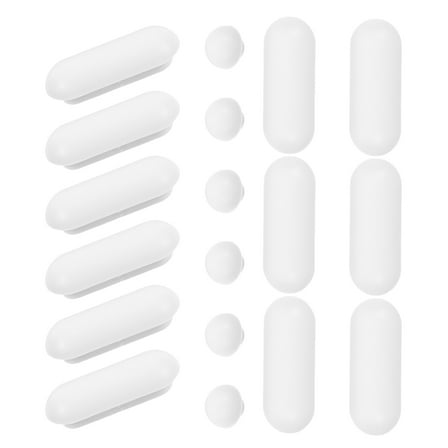FRCOLOR 18pcs Toilet Seat Bumpers Universal Buffer Toilet Lid Rubber Bumpers Toilet Attachments Cushion Pads