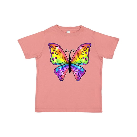 Inktastic Butterfly with Rainbow Wings Boys or Girls Toddler T-Shirt