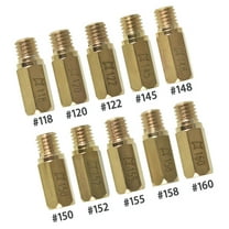 10pcs Main Jet Kit 99101-357 Replace for CVK PWK OKO Fit for Honda Kawasaki Yamaha Husaberg Carburetor Carb 118 120 122 145 148 150 152 155 158 160