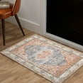 thumbnail image 3 of Traditional Floral Area Rug 2x3ft, Washable Non-Slip Low Pile Floor Mat, for Bedroom, Living Room, 3 of 7