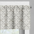thumbnail image 5 of Ambesonne Damask Valance & Curtain, Oriental Tile, 55"x36", Taupe White, 5 of 6