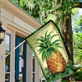 thumbnail image 5 of Tropical Pineapple Double Sided Summer House Flag 28"x40", 5 of 6