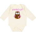 thumbnail image 3 of Inktastic Grandpa's Girl - Owl Girls Long Sleeve Baby Bodysuit, 3 of 5