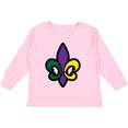 thumbnail image 3 of Inktastic Fleur De Lis Mardi Gras Holiday Boys or Girls Long Sleeve Toddler T-Shirt, 3 of 5