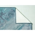 thumbnail image 5 of Woven Trends Contemporary and Modern Area Rug, 047 Galaxy Abstract, Extremely Durable and Stain Resistant, Stylish with Non-Skid Rubber Backing (Aqua, 8' x 11'), 5 of 5