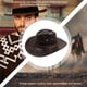 thumbnail image 4 of BRIGHTFUFU Sombrero de vaquero occidental personalizado Moda de cuero Gorra de visera para el sol al aire libre Sombrero de verano, 4 of 7