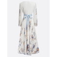 thumbnail image 5 of ZOELNIC Women's 2025 Fall Floral Print Maxi Dress V-Neck Empire Waist Long Sleeve A-Line Flowy Boho Party Dress, S, 5 of 8