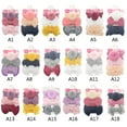 thumbnail image 3 of Forzero 3-piece children's baby girl bowknot elastic headband super soft ball nylon stockings wide headband set holiday party headdress accessories, 3 of 3