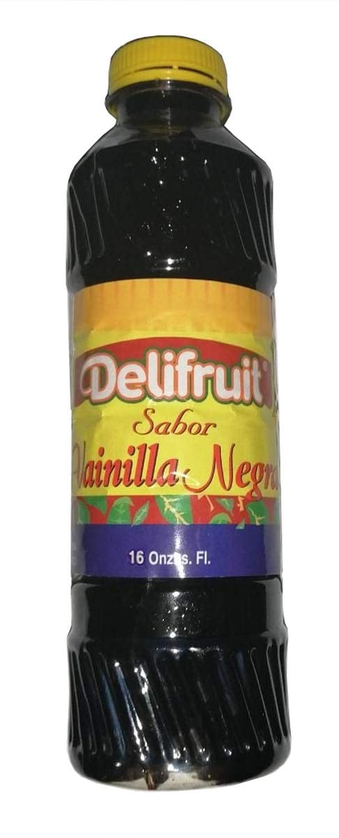 Delifruit Black Vanilla Extract From Dominican Republic 16 Oz EXP 08-2020