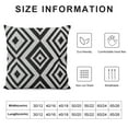 thumbnail image 5 of COMIO  Throw Pillow Covers Simple Black White Geometric Pattern Pillowcase Decorative Cushion Covers for Holiday Home Bedroom Car Sofa Couch Decor, 5 of 5