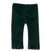 Sophia's by Teamson Kids Adorable Basic Solid-Colored Wardrobe Essential Mix & Match Stretch Fit Sequin-Trimmed Leggings for 18â€ Dolls, Black