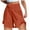 Orange, variant on fatyb Women's Casual Shorts Smocked High Waist Wide Leg Shorts Ruffle Hem Loose Summer Beach Shorts