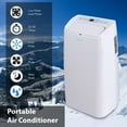 thumbnail image 2 of SereneLife SLPAC12 - Portable Air Conditioner - Compact Home AC Cooling Unit with Built-in Dehumidifier & Fan Modes, Includes Window Mount Kit (12,000 BTU), 2 of 4