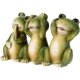thumbnail image 1 of Miniature Frog Figurine Resin Frog Statue Collectible Cartoon Animal Figurine Sculpture, 1 of 5
