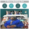 thumbnail image 4 of Rod Wave 3 Pieces Duvet Cover Set, Soft Bedding Comforter Cover Set with Zipper Closure, 1 Duvet Cover And 2 Pillowcases for Bedroom All Season, 4 of 7